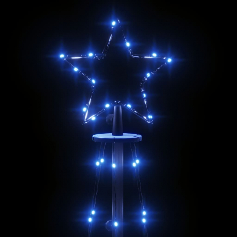 LED-Weihnachtsbaum mit Erdnägeln Blau 108 LEDs 180 cm