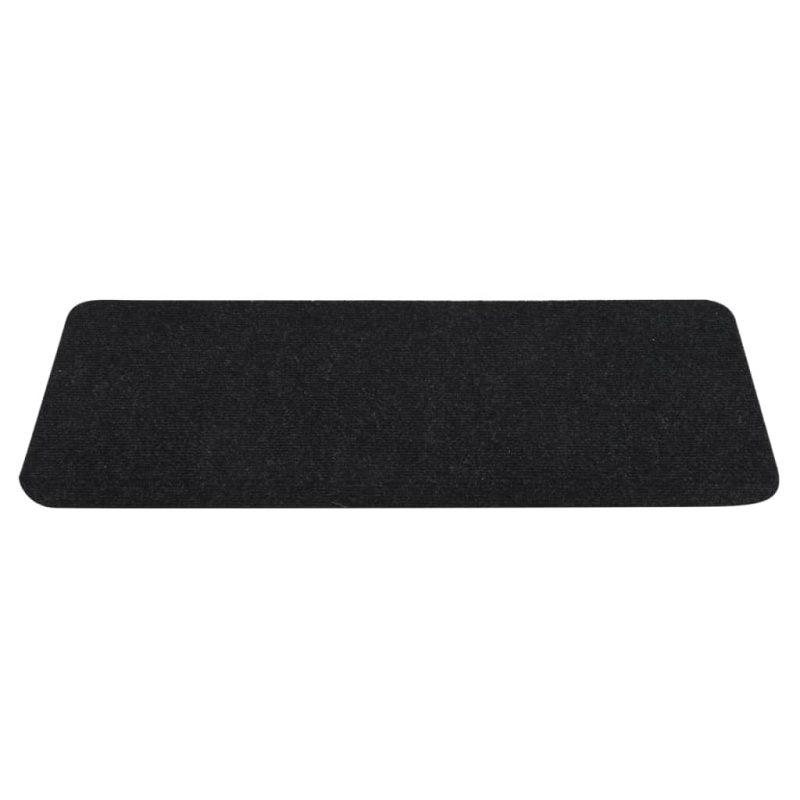 Stufenmatten Selbstklebend 15 Stk. 65x24,5x3,5 cm Schwarz