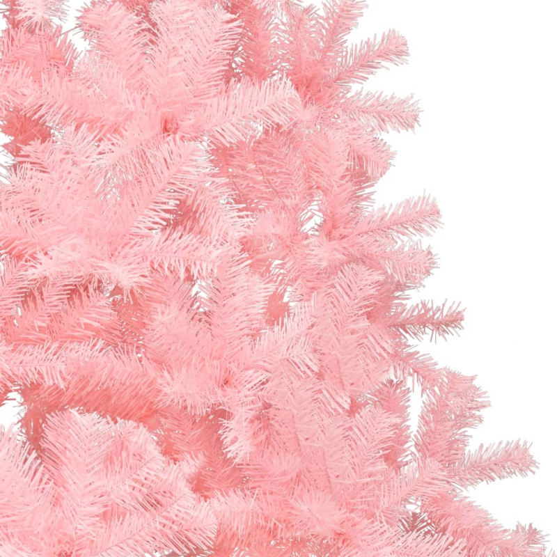 Künstlicher Halb-Weihnachtsbaum mit Ständer Rosa 150 cm PVC