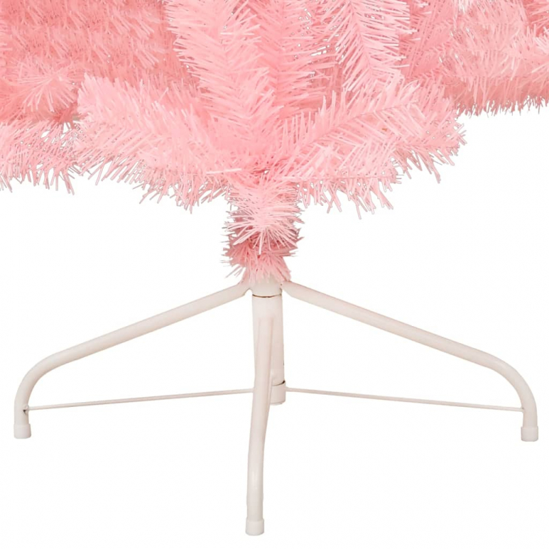 Künstlicher Halb-Weihnachtsbaum mit Ständer Rosa 150 cm PVC