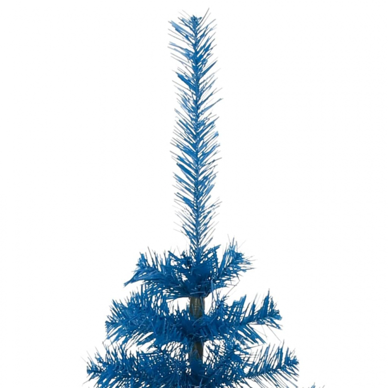 Künstlicher Halb-Weihnachtsbaum mit Ständer Blau 120 cm PVC