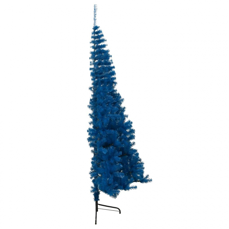 Künstlicher Halb-Weihnachtsbaum mit Ständer Blau 180 cm PVC