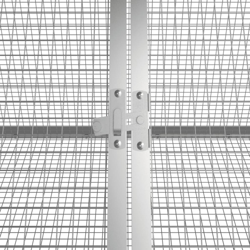 Kaninchenkäfig Anthrazit 504,5x80,5x71 cm Verzinkter Stahl