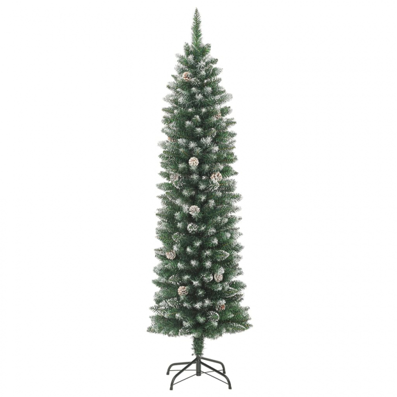 Künstlicher Weihnachtsbaum mit Ständer Schlank 240 cm PVC