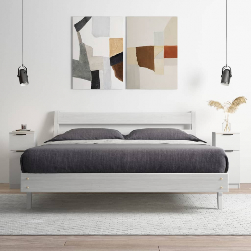 Sideboards 2 Stk. Weiß 30x30x70 cm Holzwerkstoff