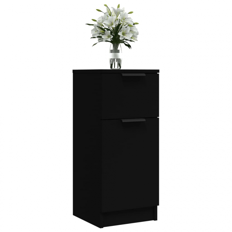 Sideboard Schwarz 30x30x70 cm Holzwerkstoff