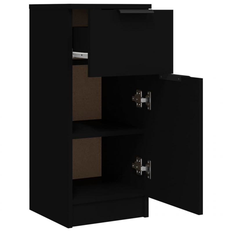 Sideboard Schwarz 30x30x70 cm Holzwerkstoff