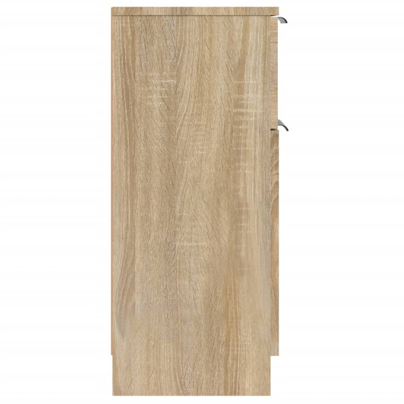 Sideboards 2 Stk. Sonoma-Eiche 30x30x70 cm Holzwerkstoff