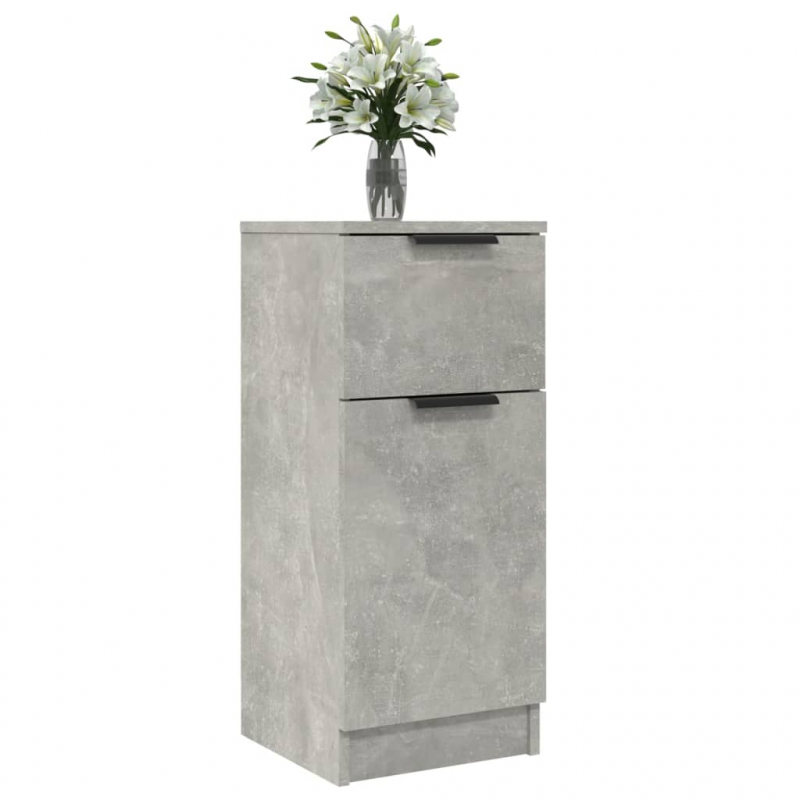 Sideboards 2 Stk. Betongrau 30x30x70 cm Holzwerkstoff