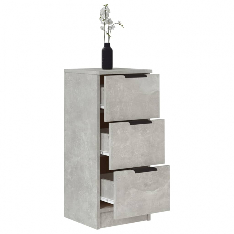 Sideboard Betongrau 30x30x70 cm Holzwerkstoff