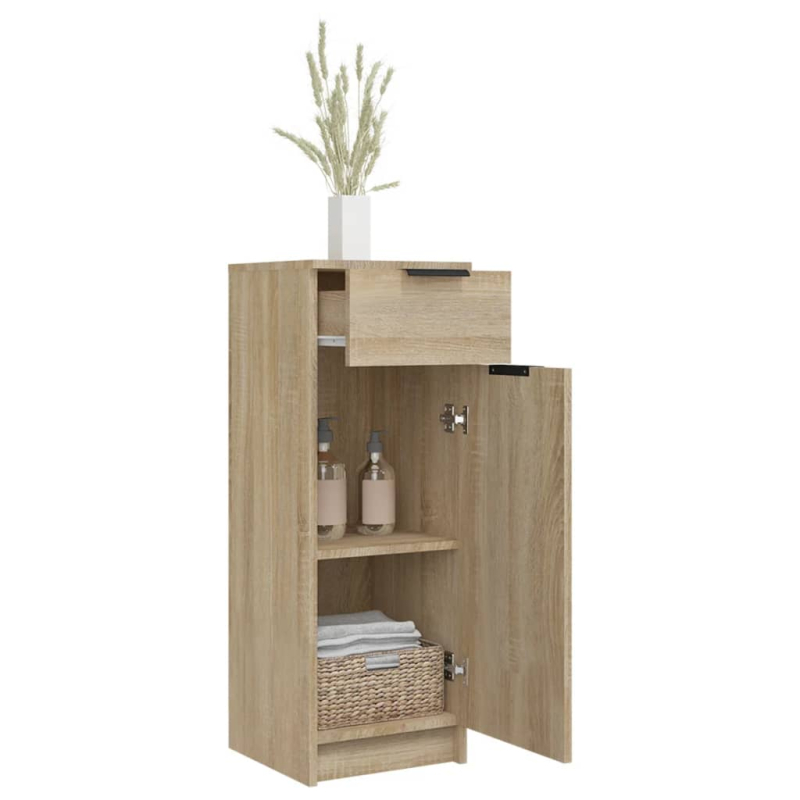 Badschrank Sonoma-Eiche 32x34x90 cm Holzwerkstoff