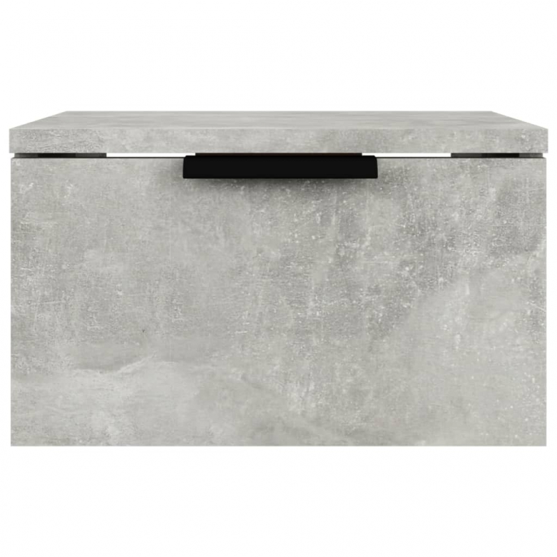 Wand-Nachttisch Betongrau 34x30x20 cm