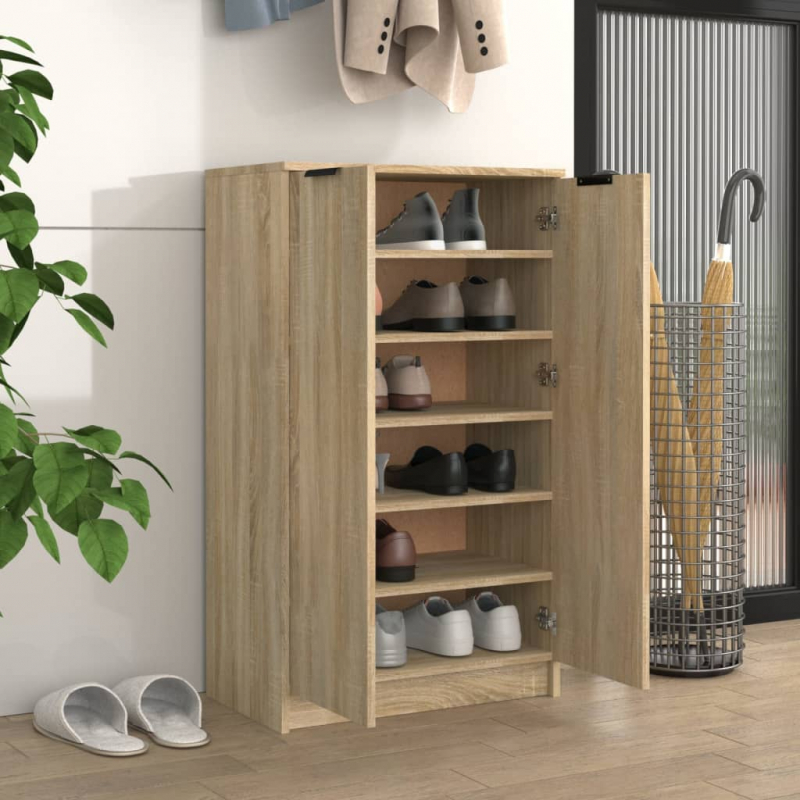 Schuhschrank Sonoma-Eiche 59x35x100 cm Holzwerkstoff