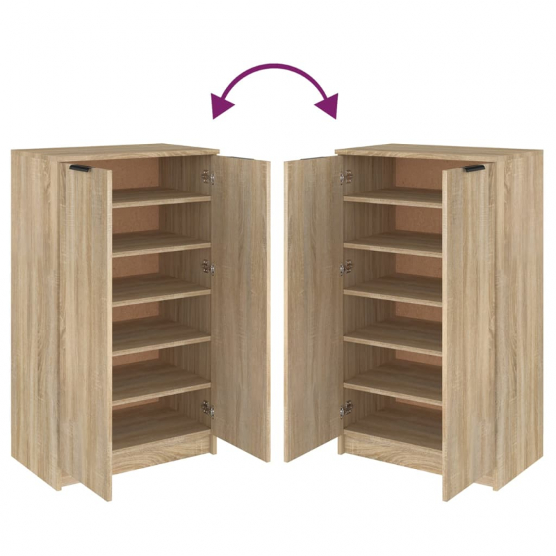 Schuhschrank Sonoma-Eiche 59x35x100 cm Holzwerkstoff