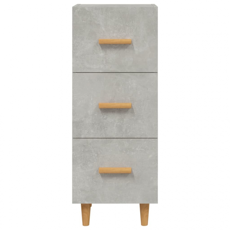 Sideboard Betongrau 34,5x34x90 cm Holzwerkstoff