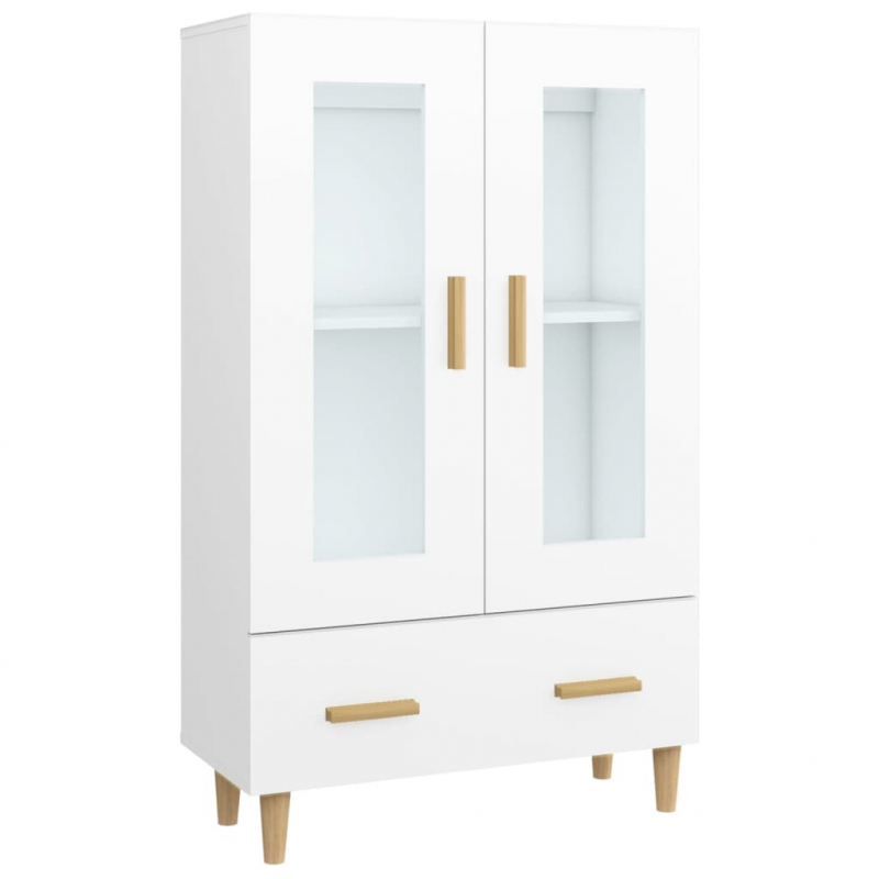 Highboard Weiß 70x31x115 cm Holzwerkstoff