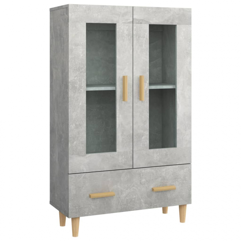Highboard Betongrau 70x31x115 cm Holzwerkstoff