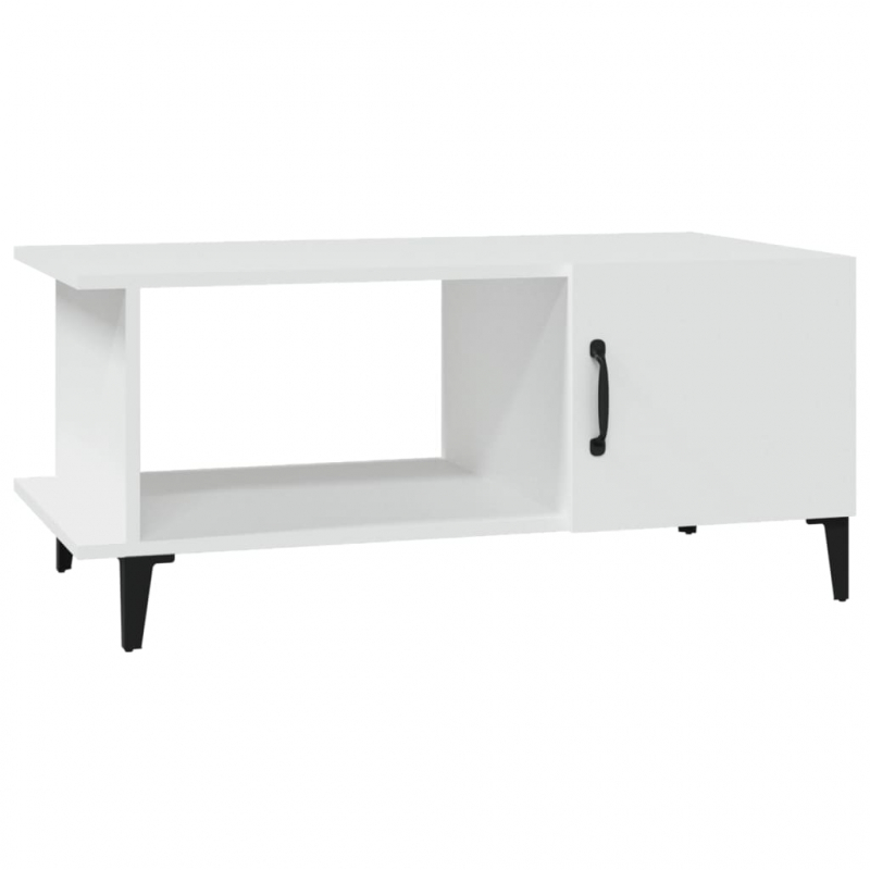 Couchtisch Weiß 90x50x40 cm Holzwerkstoff