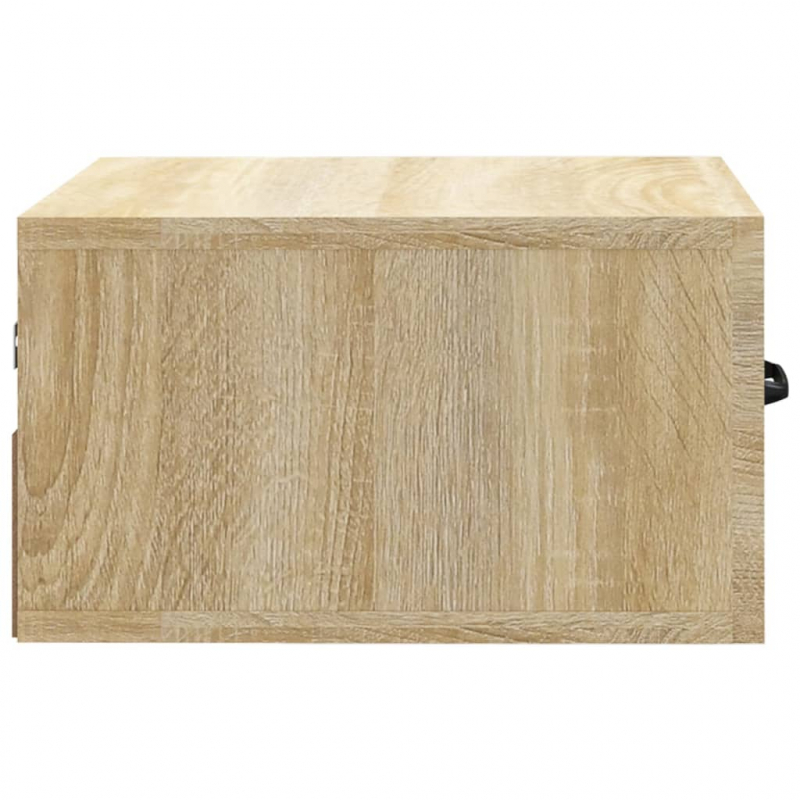 Wand-Nachttische 2 Stk. Sonoma-Eiche 35x35x20 cm