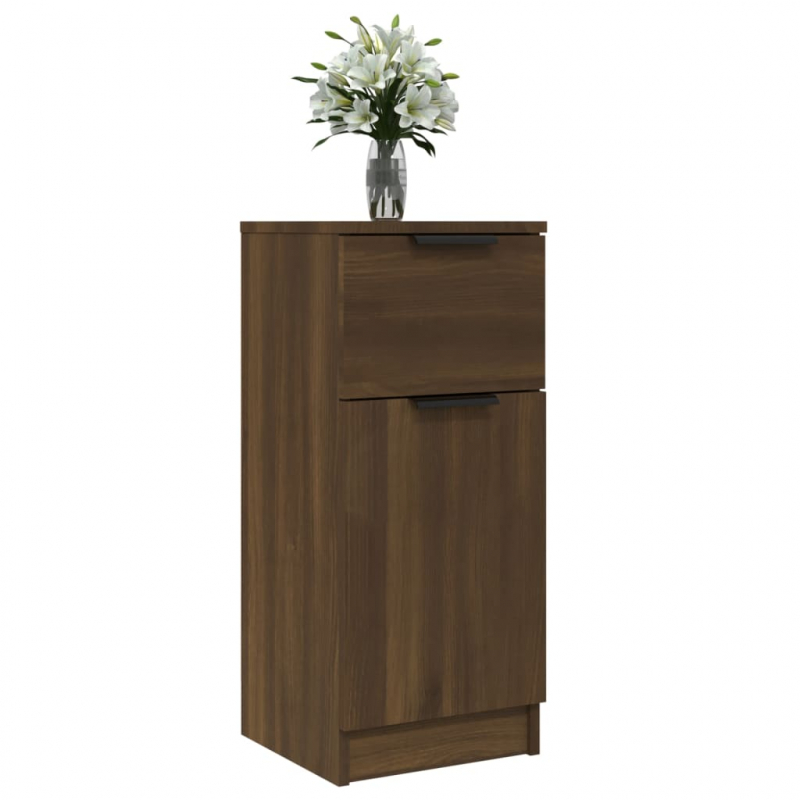 Sideboards 2 Stk. Braun Eichen-Optik 30x30x70 cm Holzwerkstoff