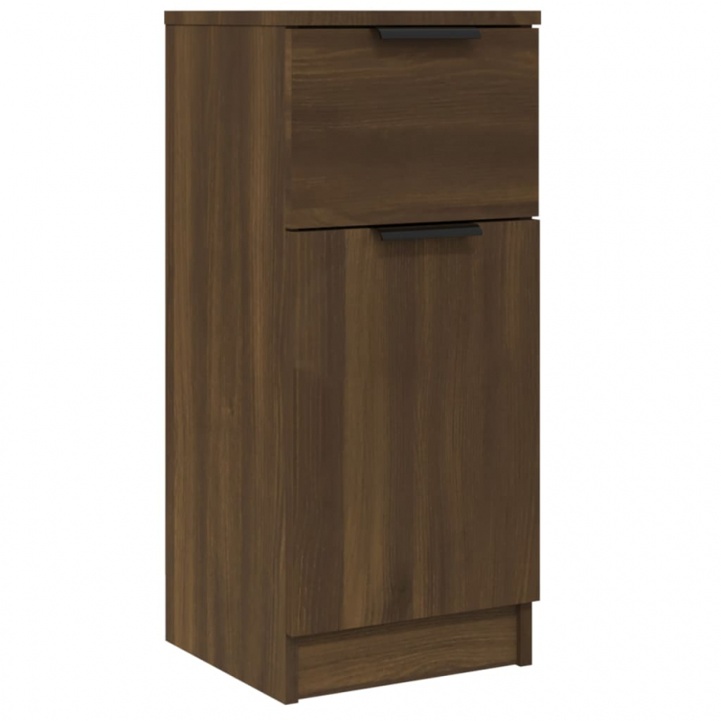 Sideboards 2 Stk. Braun Eichen-Optik 30x30x70 cm Holzwerkstoff