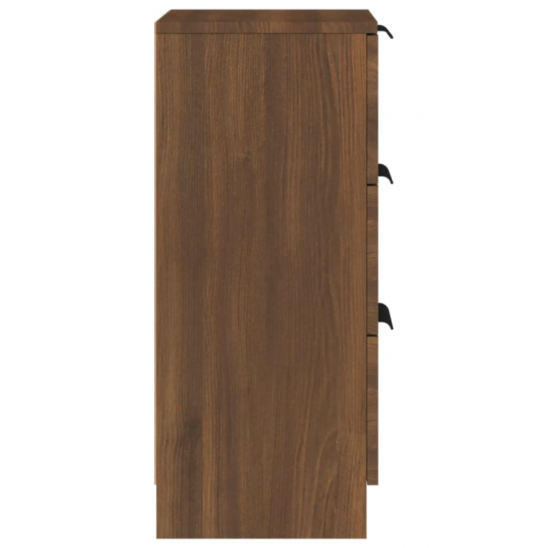 Sideboard Braun Eichen-Optik 30x30x70 cm Holzwerkstoff