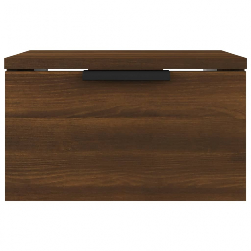 Wand-Nachttisch Braun Eichen-Optik 34x30x20 cm