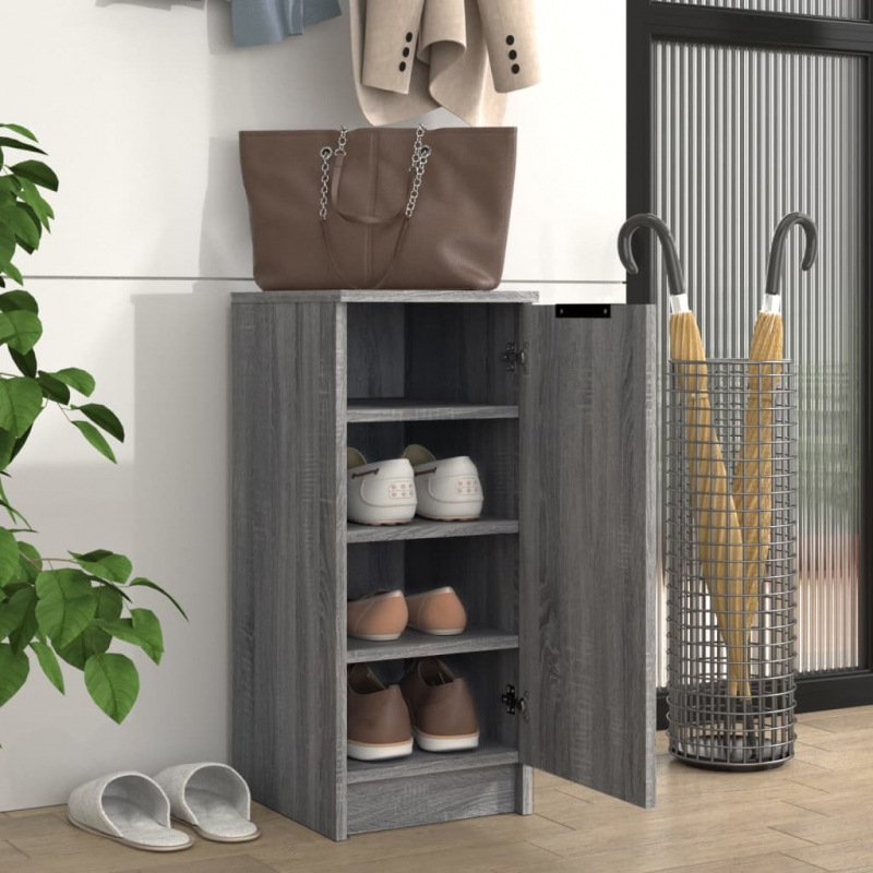 Schuhschrank Grau Sonoma 30x35x70 cm Holzwerkstoff