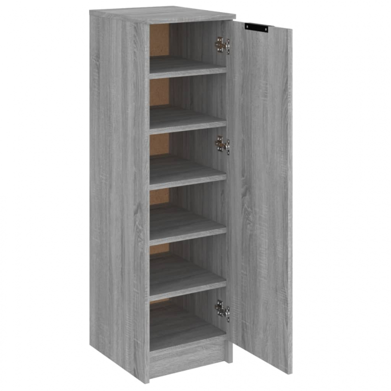 Schuhschrank Grau Sonoma 30x35x100 cm Holzwerkstoff