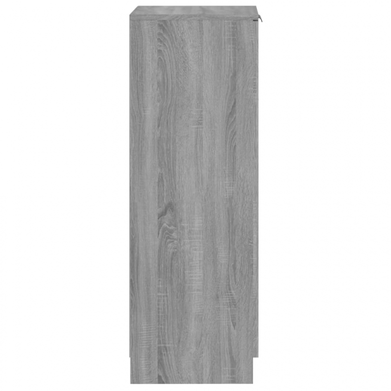 Schuhschrank Grau Sonoma 30x35x100 cm Holzwerkstoff