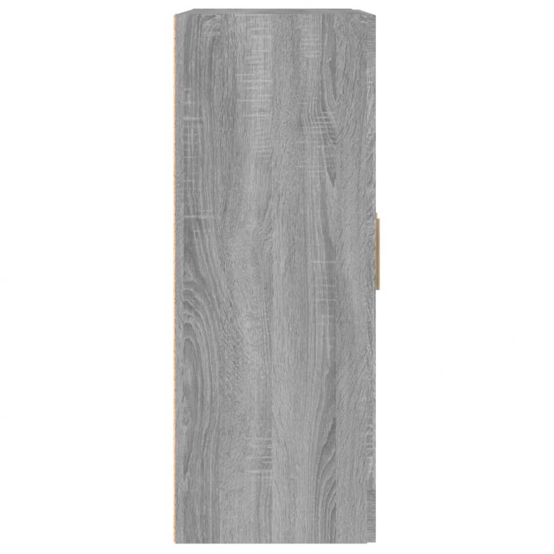 Wandschrank Grau Sonoma 69,5x32,5x90 cm Holzwerkstoff
