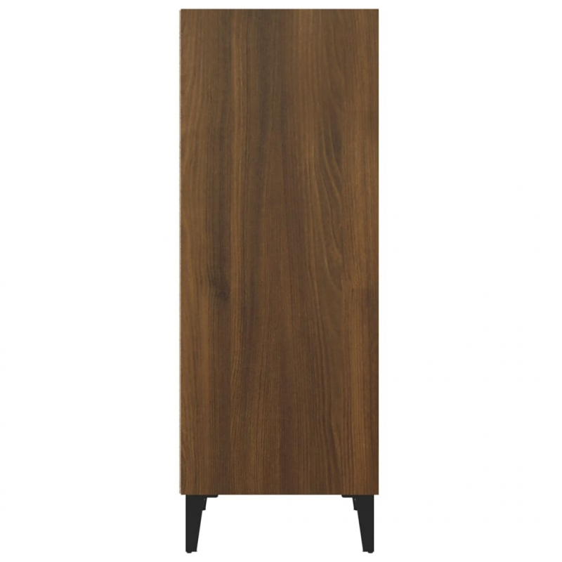 Sideboard Braun Eichen-Optik 34,5x32,5x90 cm Holzwerkstoff