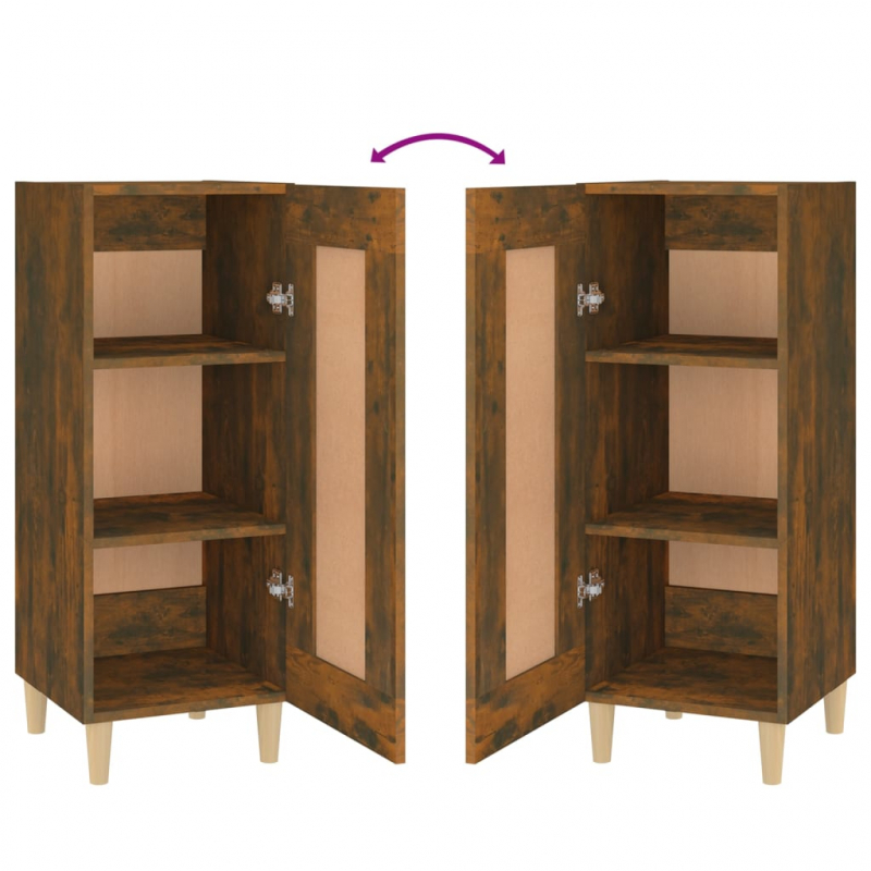 Sideboard Räuchereiche 34,5x34x90 cm Holzwerkstoff