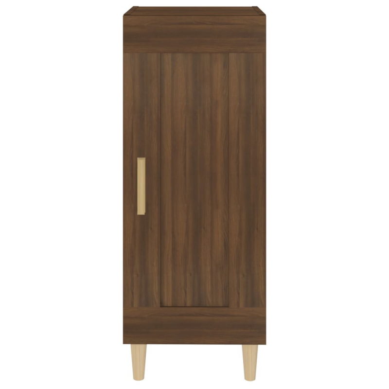 Sideboard Braun Eichen-Optik 34,5x34x90 cm Holzwerkstoff