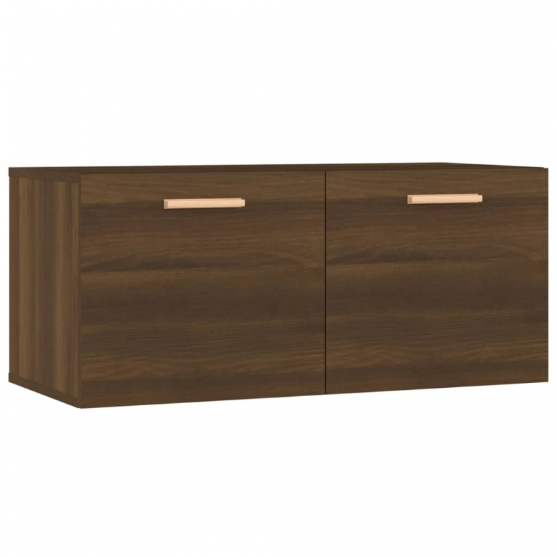 Wandschrank Braun Eichen-Optik 80x35x36,5cm Holzwerkstoff