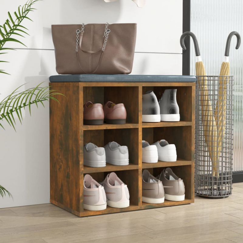 Schuhregal Räuchereiche 52,5x30x50 cm