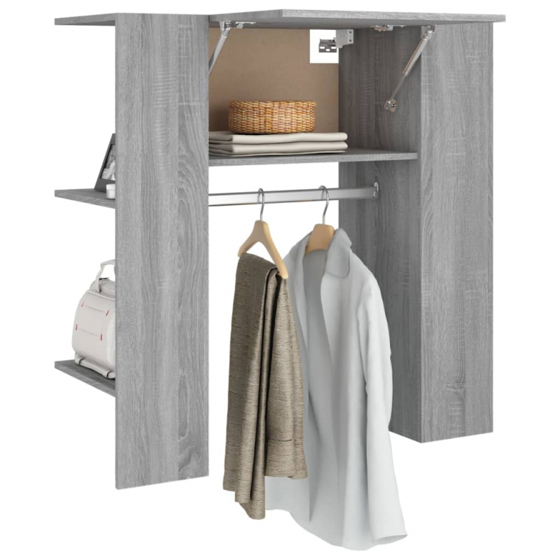 Flurschrank Grau Sonoma 97,5x37x99 cm Holzwerkstoff