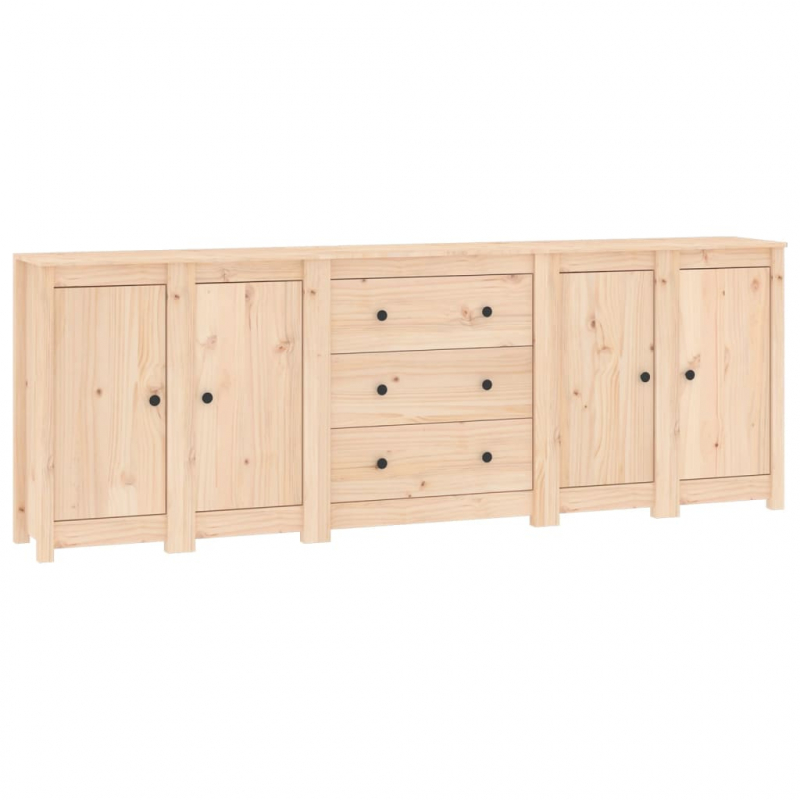 Sideboard 230x35x80 cm Massivholz Kiefer
