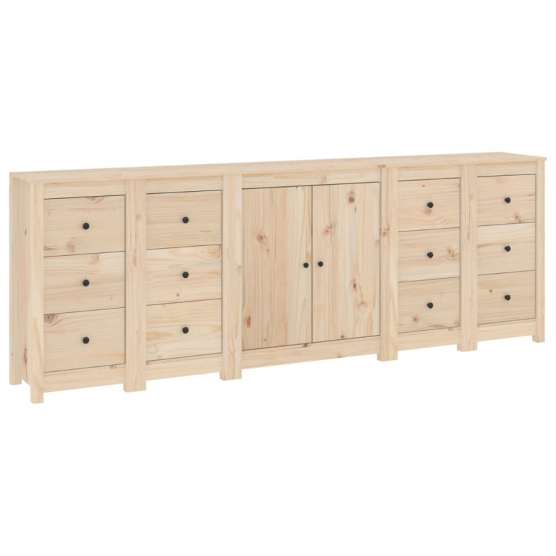 Sideboard 230x35x80 cm Massivholz Kiefer
