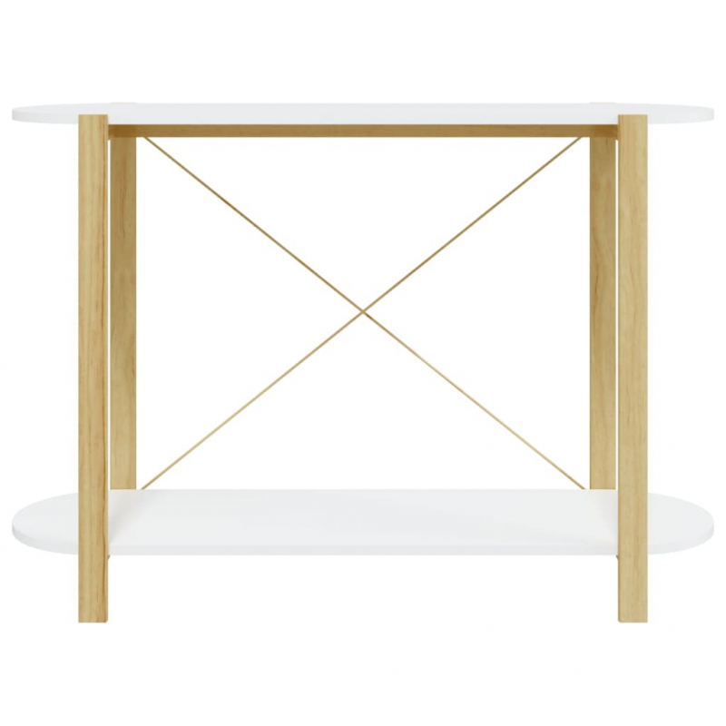 Konsolentisch Weiß 110x38x75 cm Holzwerkstoff