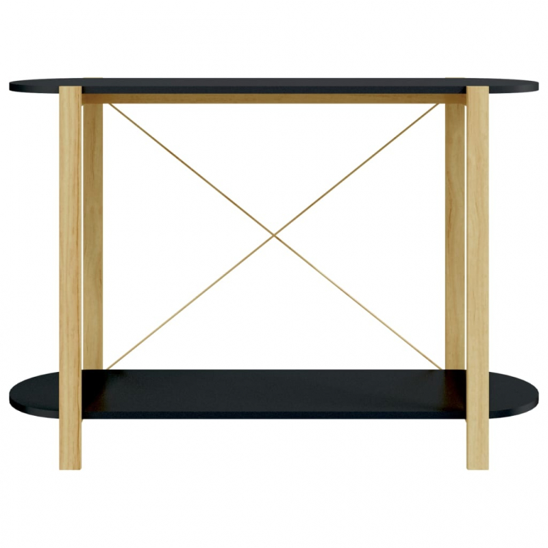 Konsolentisch Schwarz 110x38x75 cm Holzwerkstoff