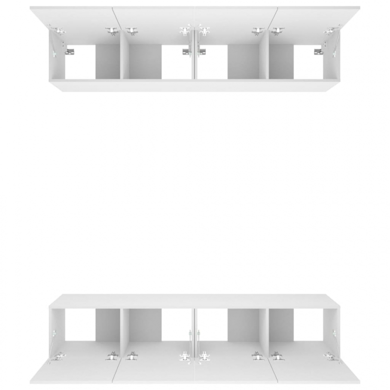 TV-Schränke 4 Stk. Weiß 80x30x30 cm Holzwerkstoff