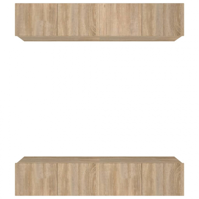 TV-Schränke 4 Stk. Sonoma-Eiche 80x30x30 cm Holzwerkstoff