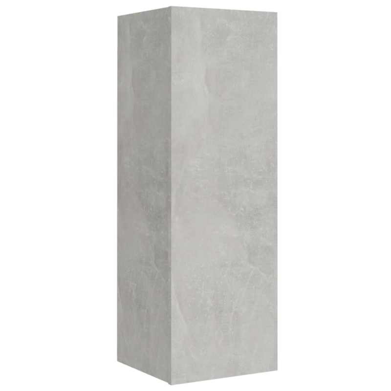 4-tlg. TV-Schrank-Set Betongrau Holzwerkstoff
