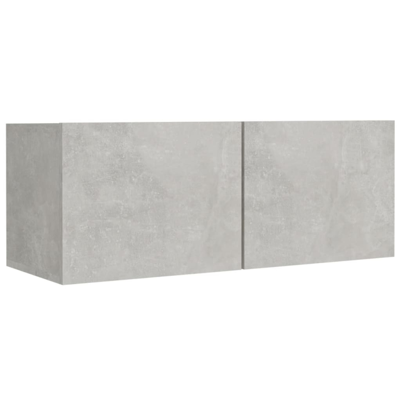 5-tlg. TV-Schrank-Set Betongrau Holzwerkstoff