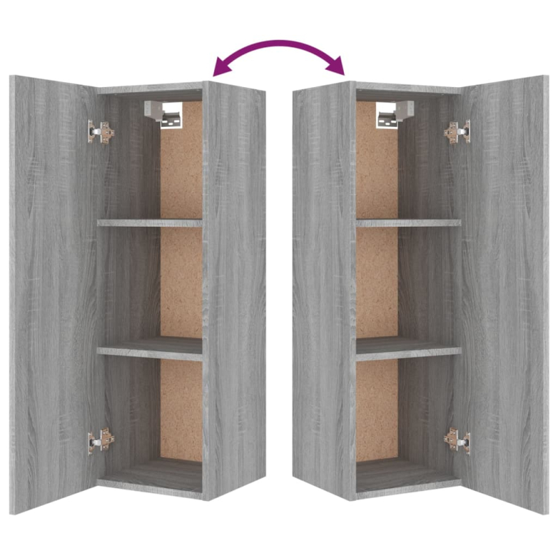 8-tlg. TV-Schrank-Set Grau Sonoma Holzwerkstoff