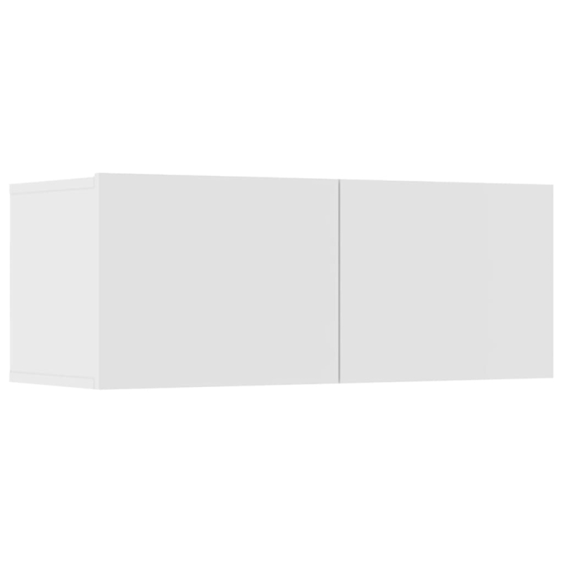 7-tlg. TV-Schrank-Set Weiß Holzwerkstoff