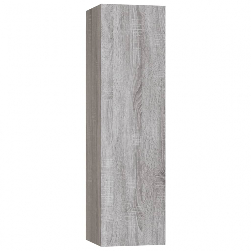 3-tlg. TV-Schrank-Set Grau Sonoma Holzwerkstoff