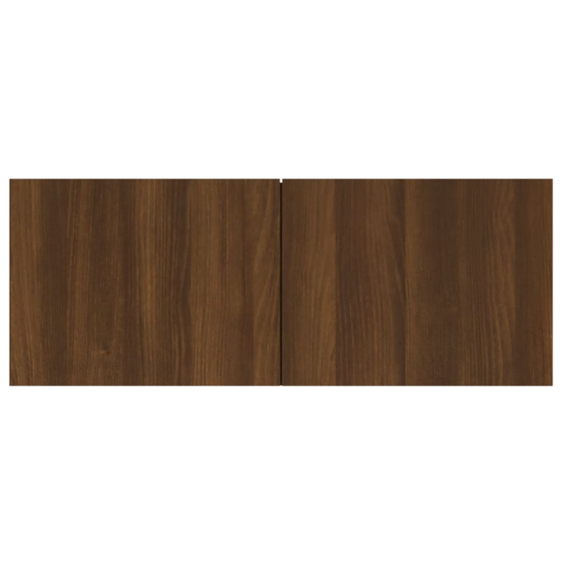6-tlg. TV-Schrank-Set Braun Eichen-Optik Holzwerkstoff