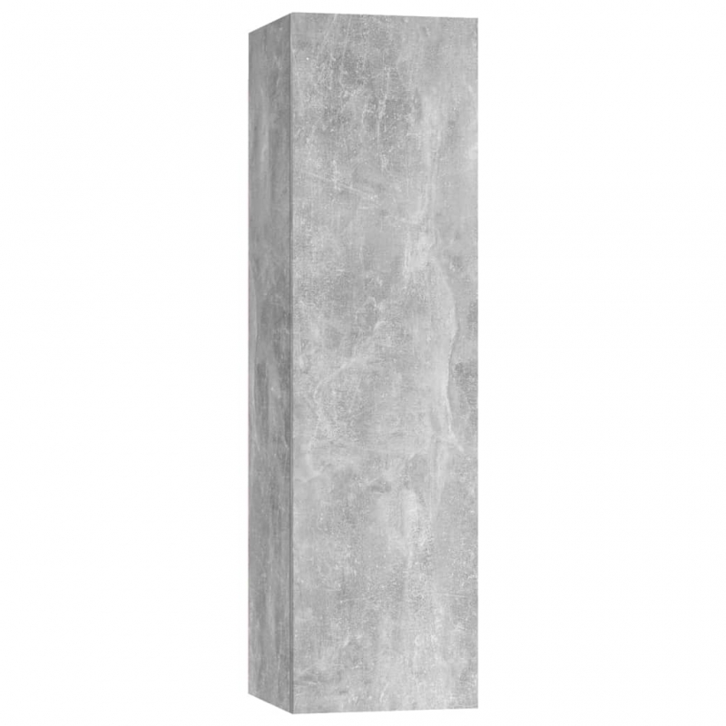 7-tlg. TV-Schrank-Set Betongrau Holzwerkstoff